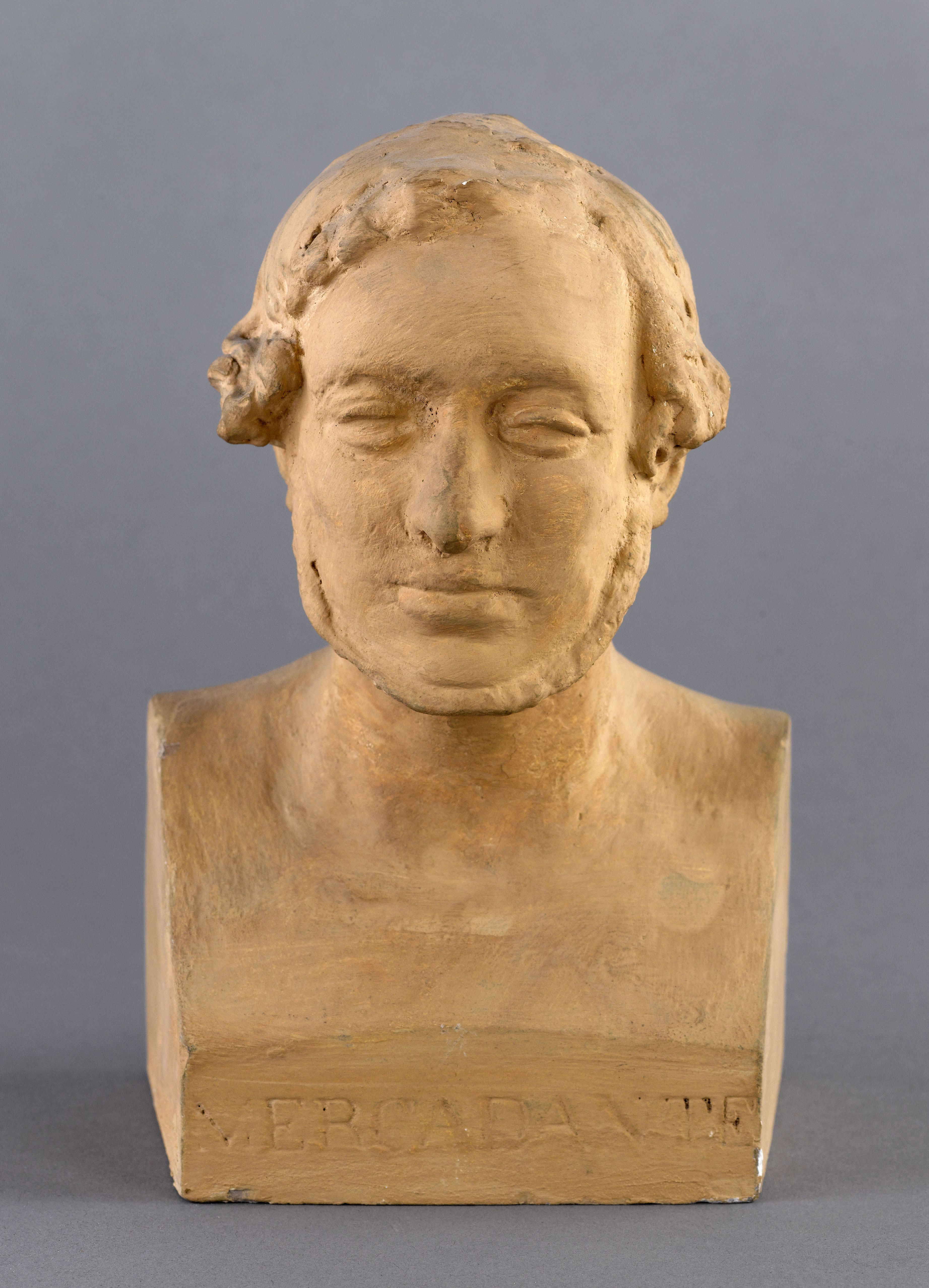 Jean Pierre Dantan, Portrait sérieux du compositeur italien, Giuseppe-Saverio-Raffaele Mercadante (1795-1870)