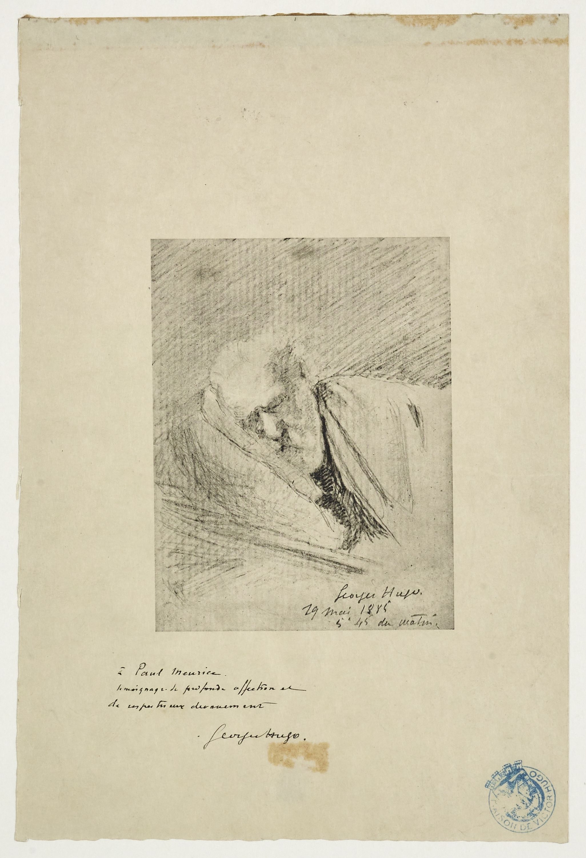Georges Hugo, Victor Hugo mourant, 19 mai 1885 5h45 du matin