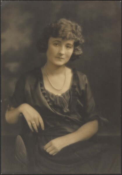 Louis Fleckenstein, [Portrait of a Woman with Pearl Necklace]