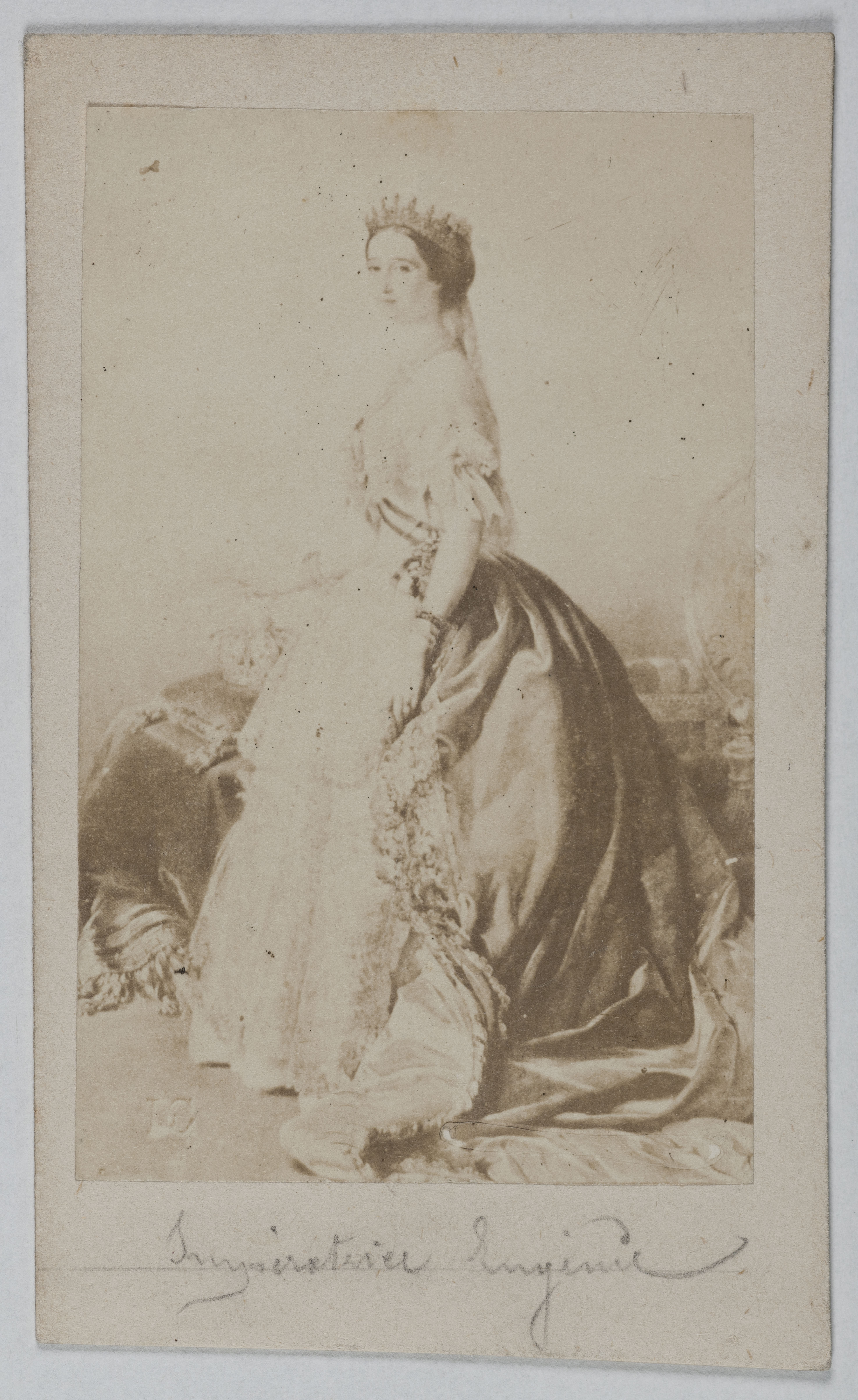 Anonyme, Portrait de l'impératrice Eugénie, (Eugénie de Montijo), (1826-1920)