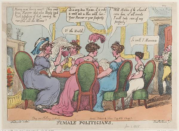 Thomas Rowlandson, Female Politicians