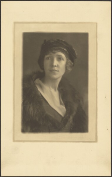 Louis Fleckenstein, [Portrait of a Woman with Velvet Hat]