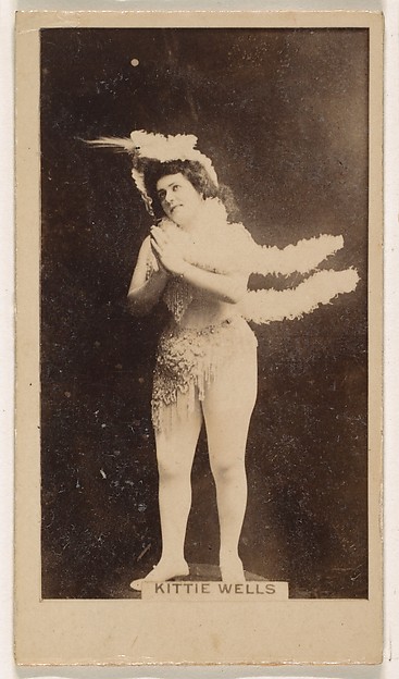 Kinney Brothers Tobacco Company, Kittie Wells, from the Actresses series (N245) issued by Kinney Brothers to promote Sweet Caporal Cigarettes