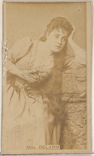 Allen & Ginter, Mlle. Delarme, from the Actors and Actresses series (N45, Type 8) for Virginia Brights Cigarettes