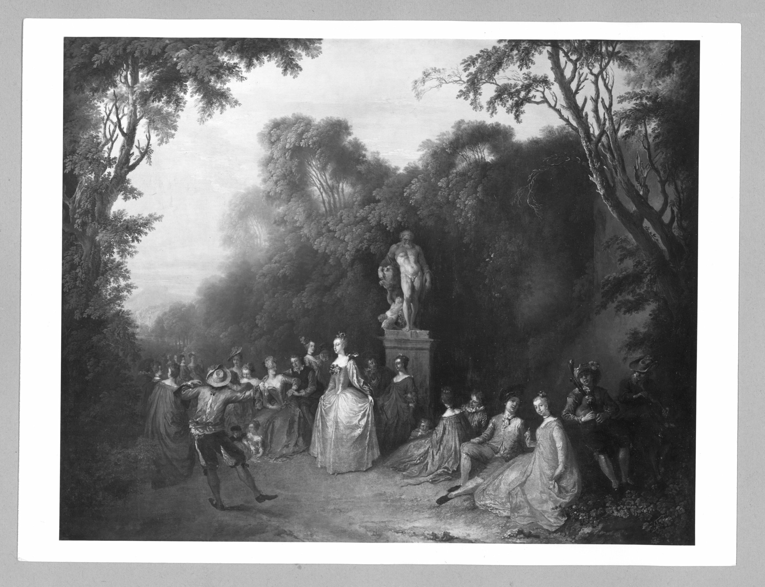 Christian Wilhelm Ernst Dietrich, Rokoko-Tanzszene in einem Park