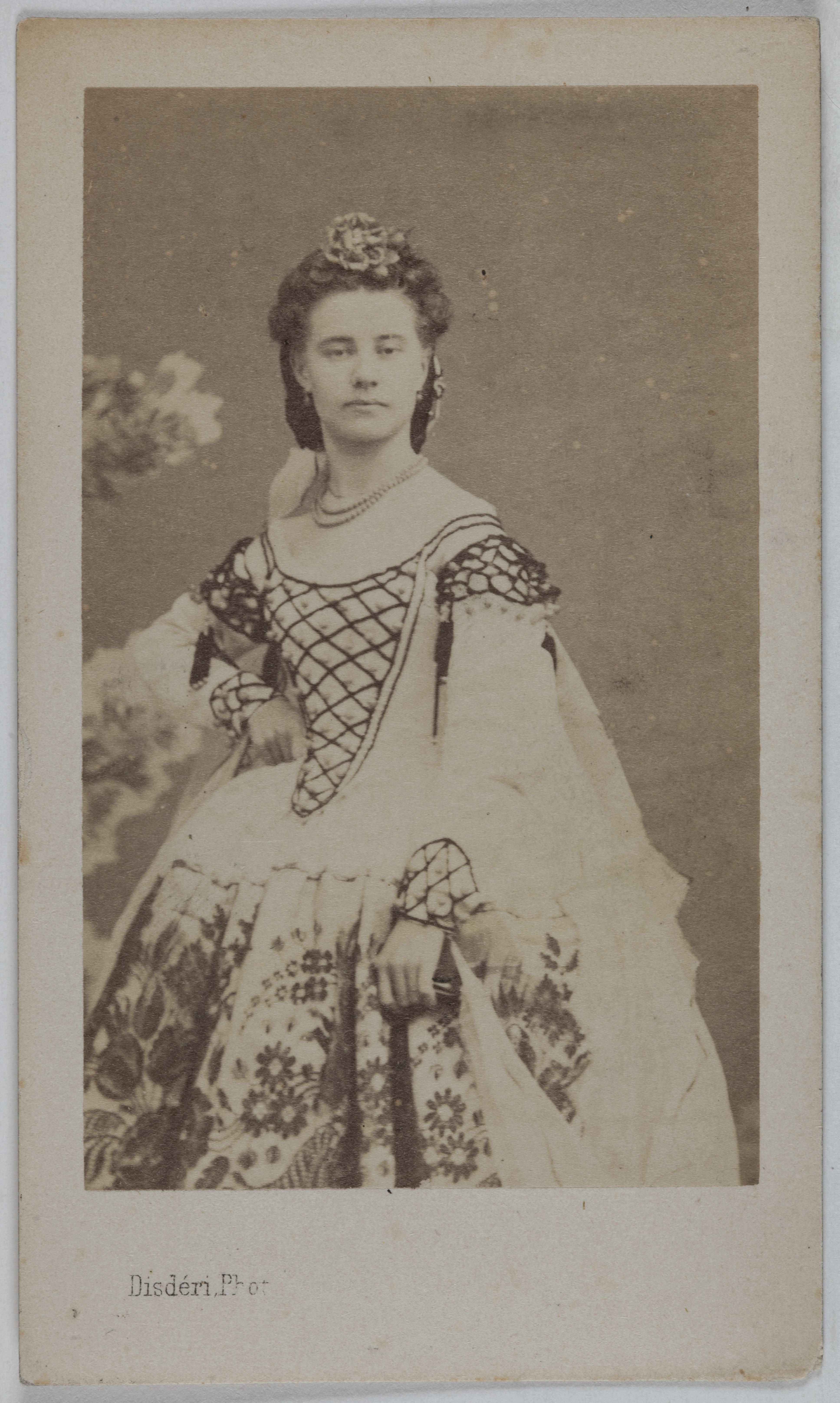 André-Adolphe-Eugène Disdéri, Portrait de Baratte (danseuse à l'Opéra)