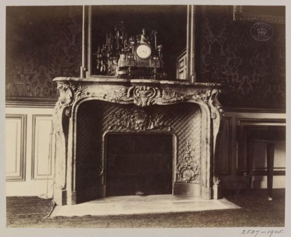Atget, Jean-Eugène-Auguste, Fireplace, Austrian Embassy, 57 Rue de Varenne, Paris, France