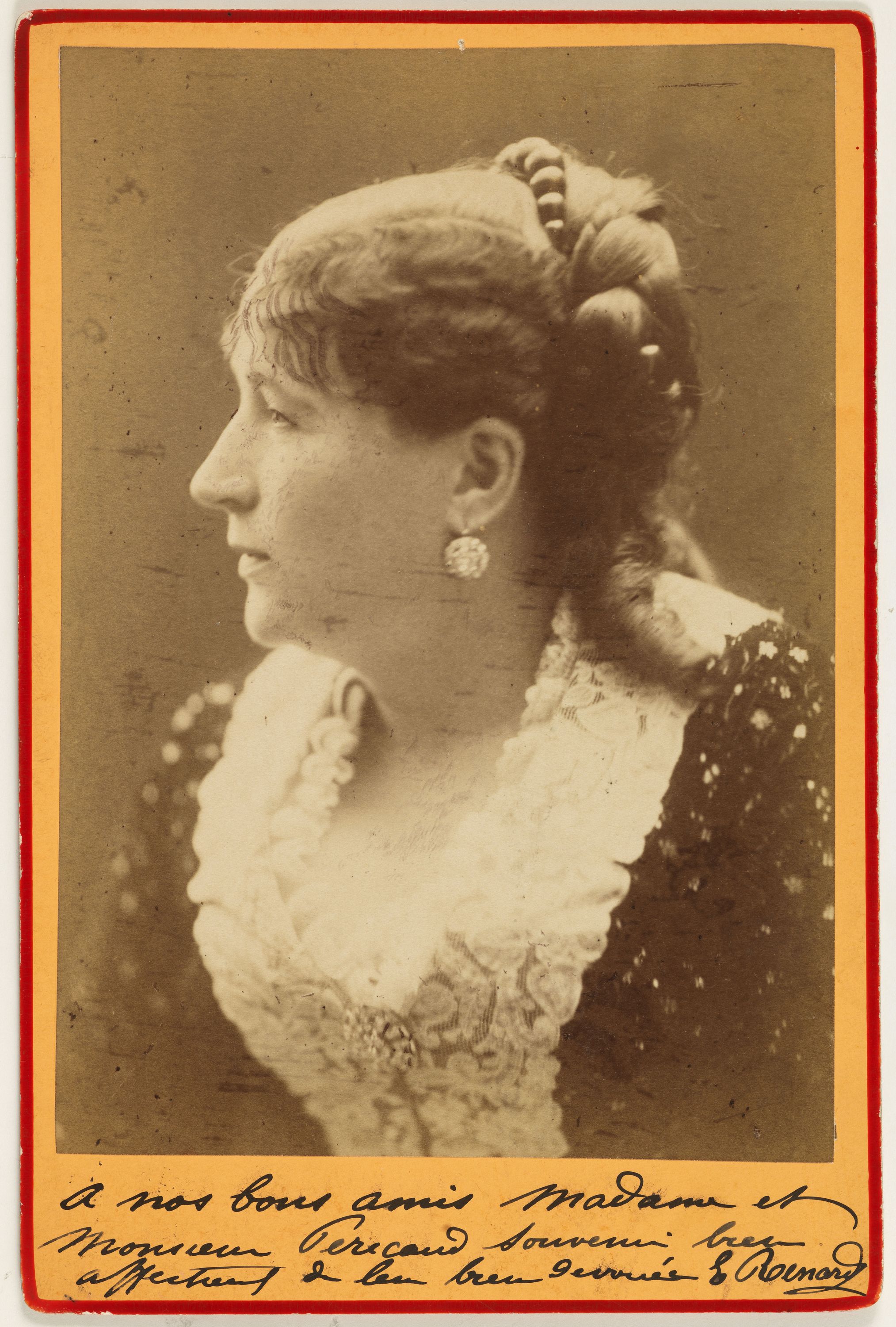 Anonyme, Portrait de Chrétienno (Marie Joséphine Euphrasie Chrétiennot dite), dame Renard, chanteuse et actrice