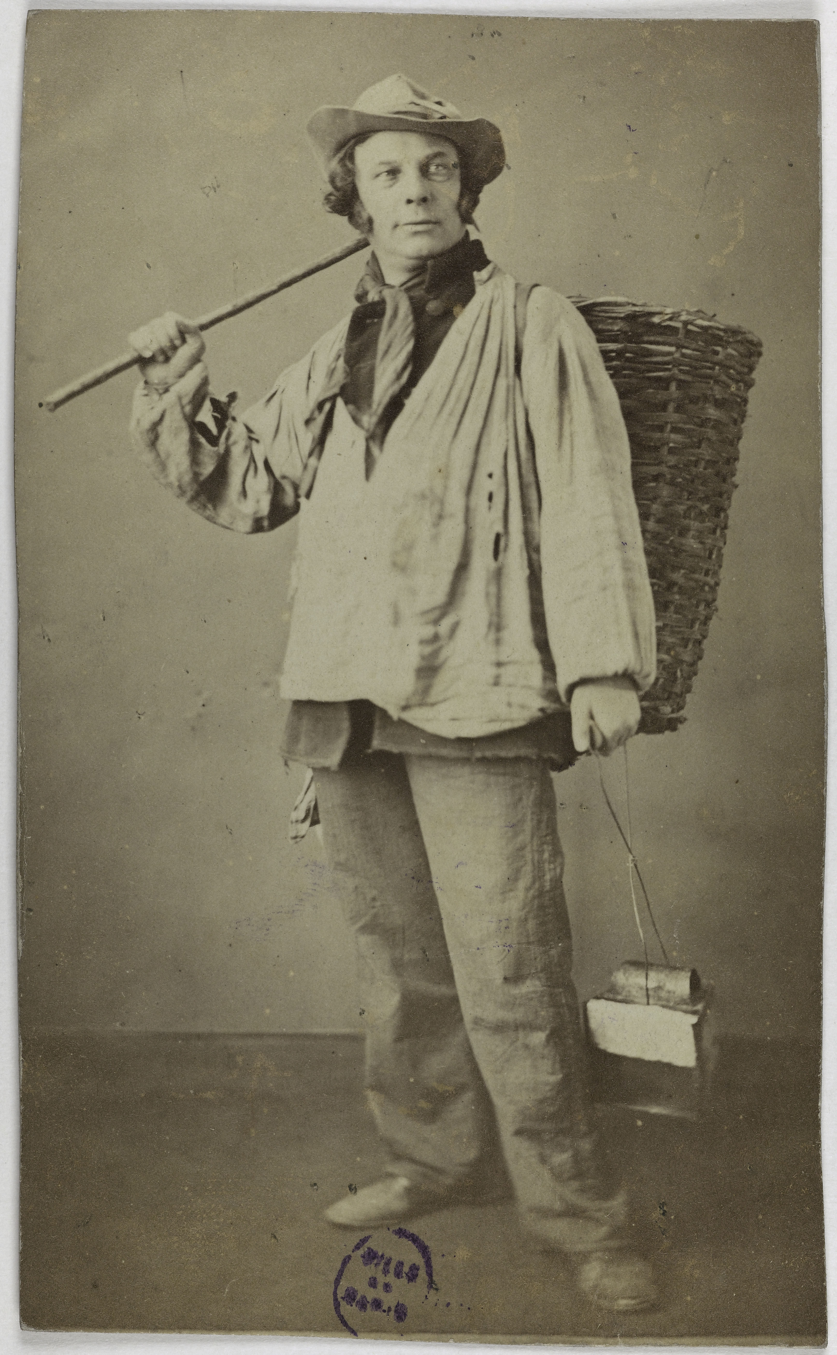 Anonyme, Portrait de Charles Pérey, (Charles, Louis Bouchaux, dit), (1820?-1896?), (acteur)