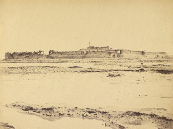 Felice Beato, Exterior of the North Fort Peiko River Showing the English and French Entrance, August 21, 1860