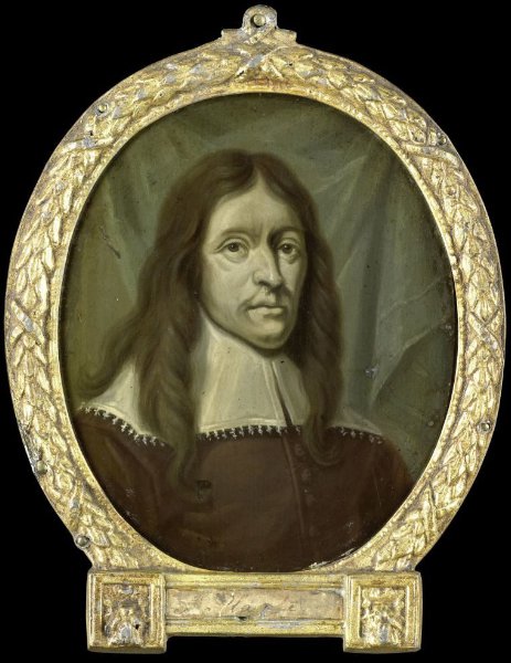 Arnoud van Halen, Portrait of Simon Abbes Gabbema, Historian of Friesland in Leeuwarden
