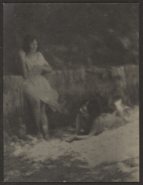 Louis Fleckenstein, [Dancers in Garden, Resting]