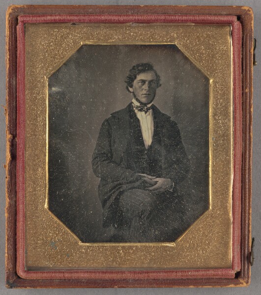 Unknown, [Portrait of a Seated Man with Fringe Beard]