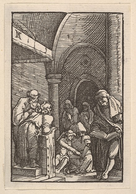 Albrecht Altdorfer, The Dispute in the Temple, from "The Fall and Salvation of Mankind Through the Life and Passion of Christ"