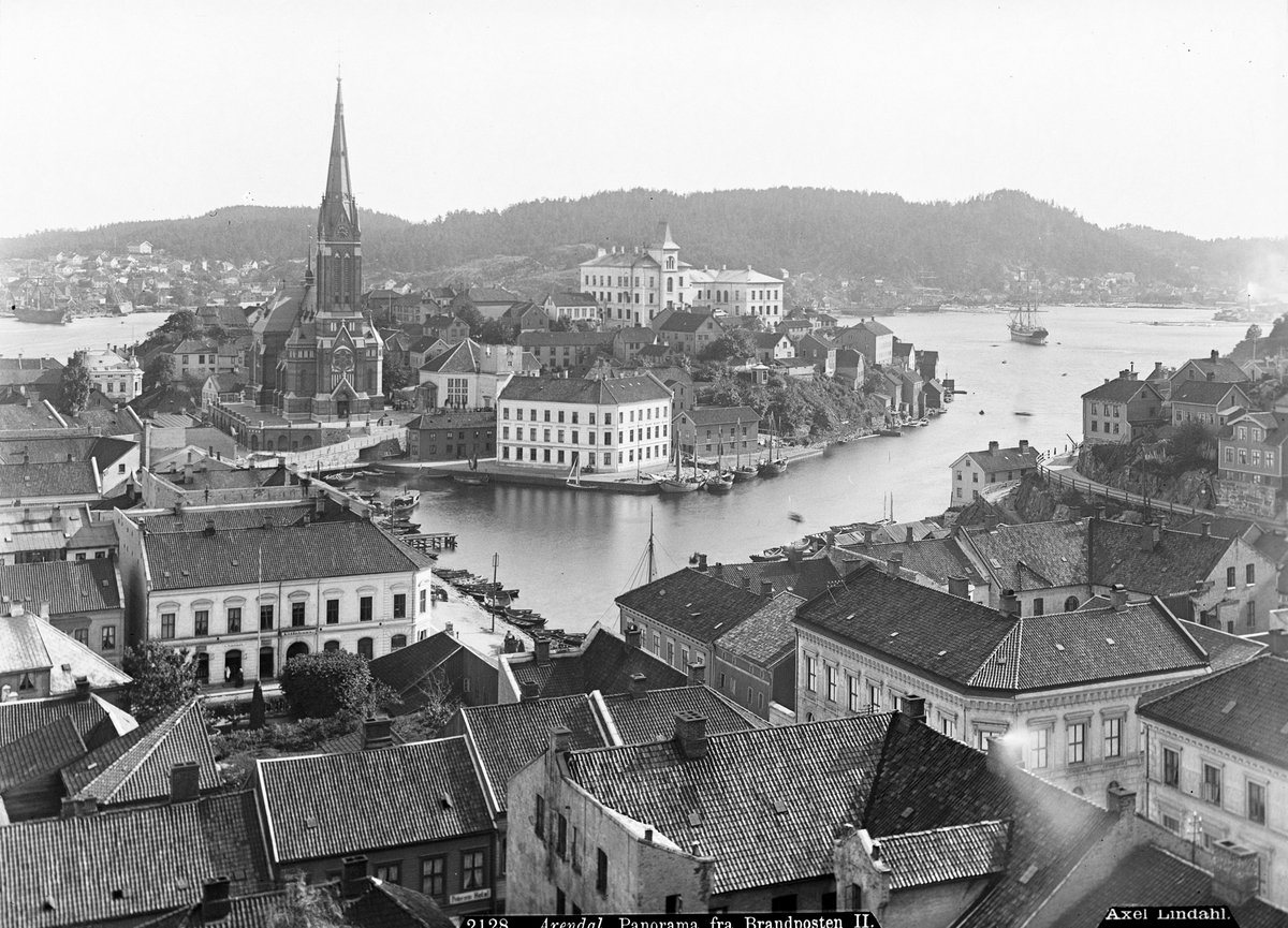 Axel Lindahl, Prot: Arendal Panorama fra Brandposten I-II