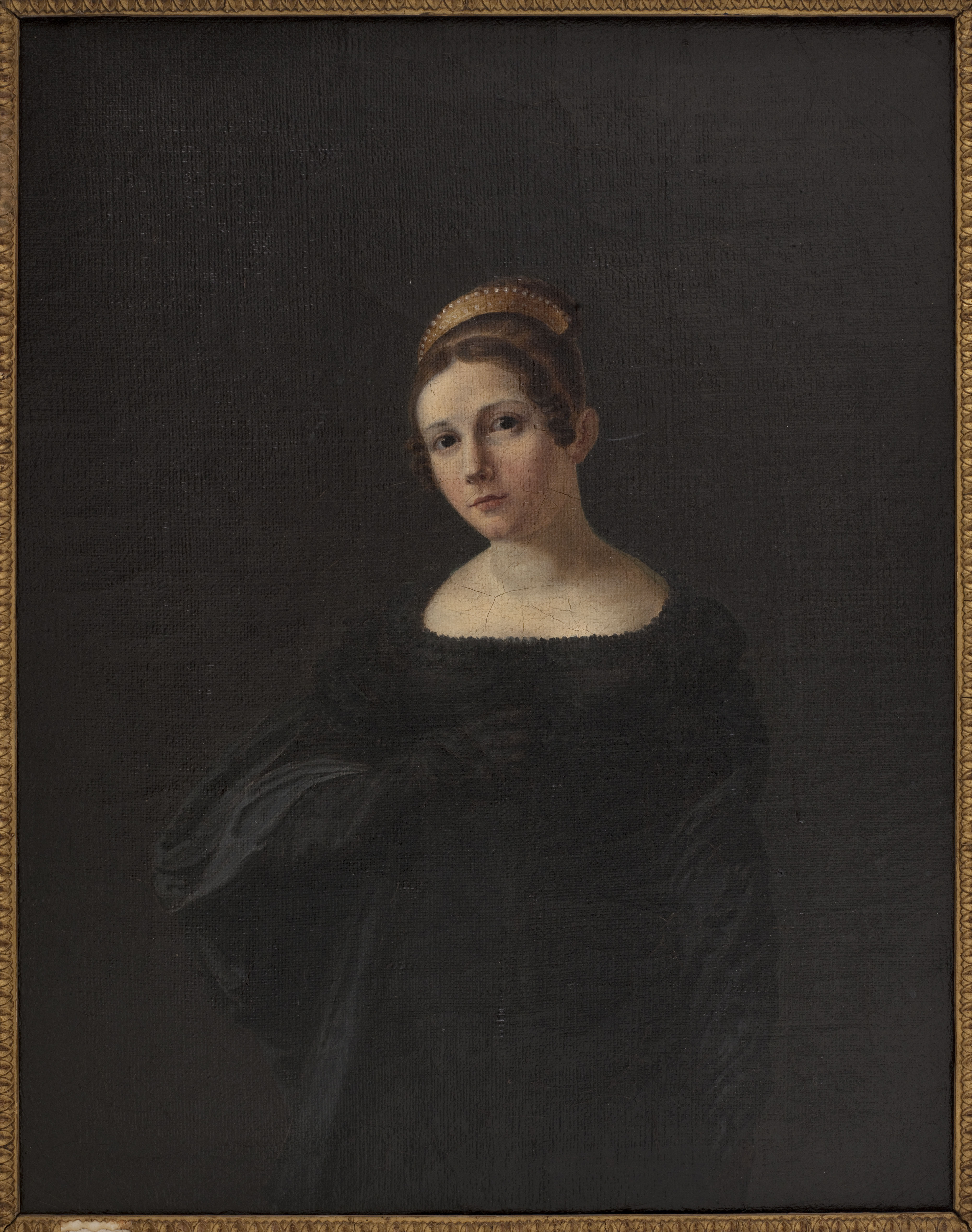 Ecole française, Portrait de femme en deuil, vers 1820 (dit Portrait d'Henriette Sontag)