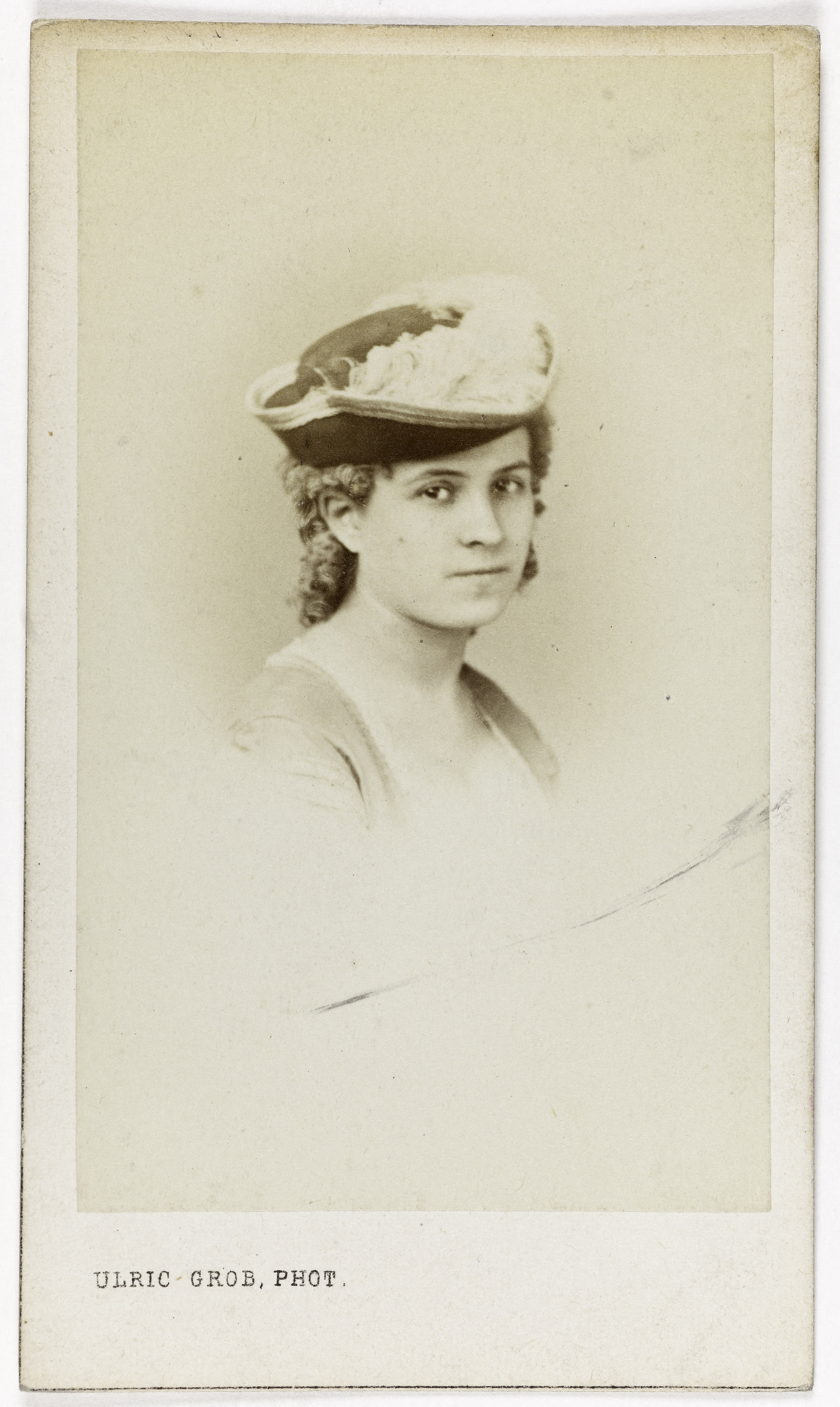 Ulric Grob, Portrait de Mathilde, actrice au Théâtre des Folies Marigny et au Théâtre des Variétés.