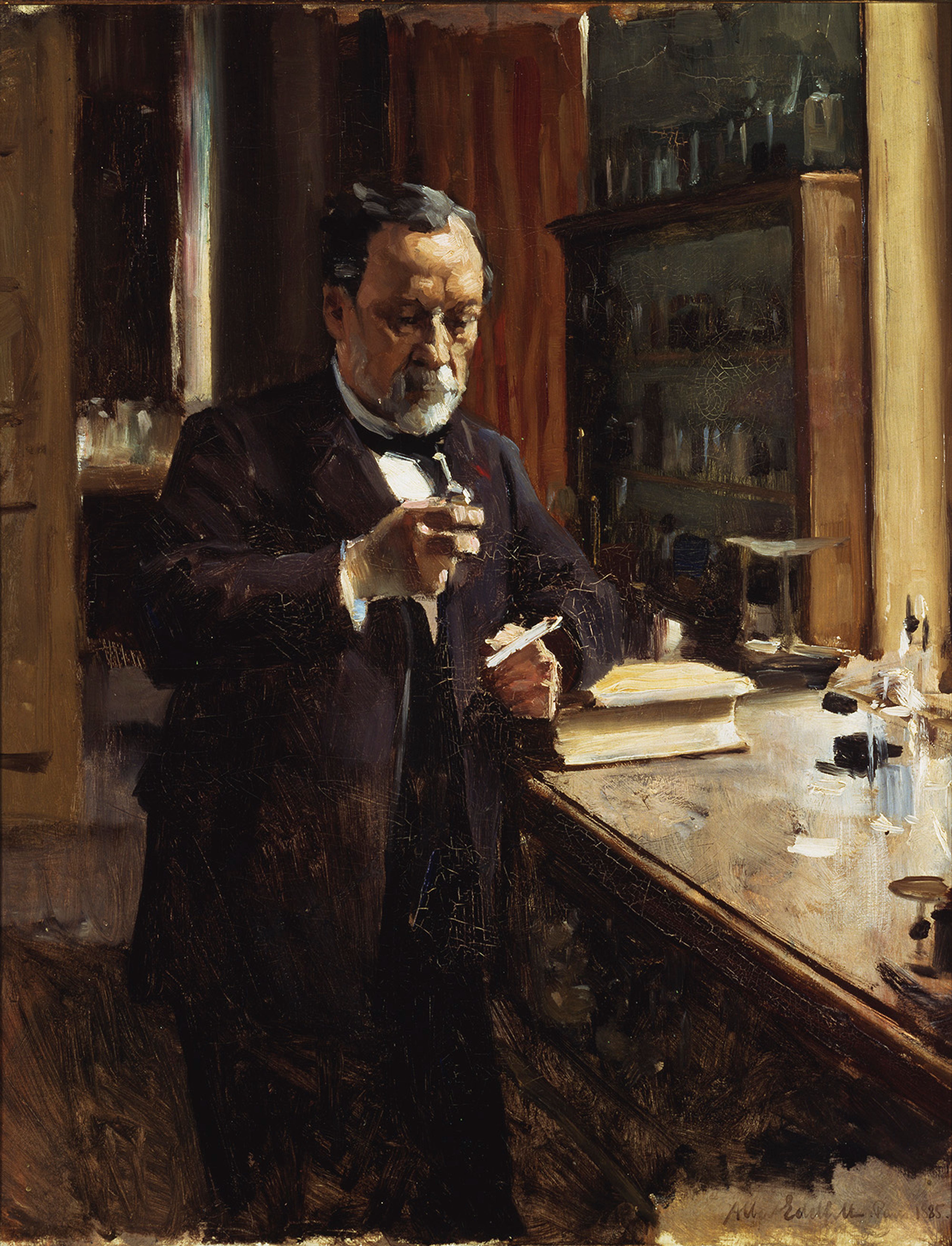 Albert Edelfelt, Study for the Portrait of Louis Pasteur
