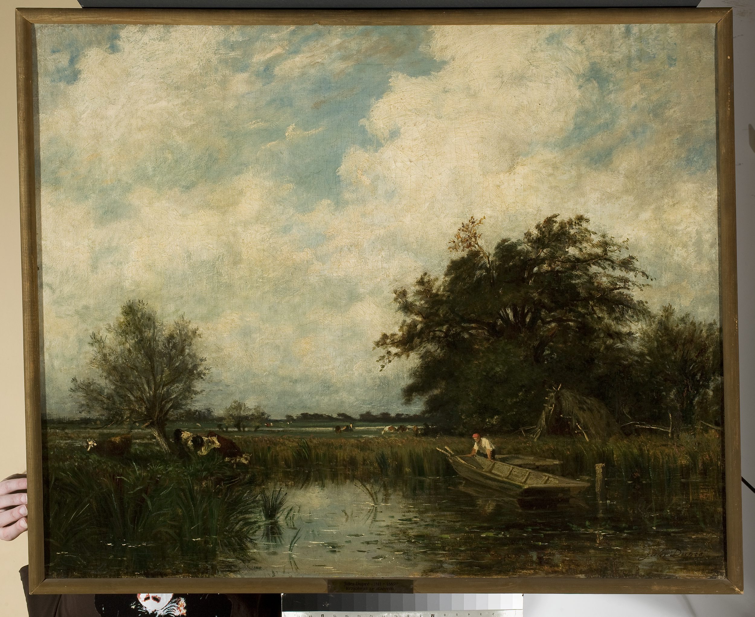 Jules Dupré, Landscape with a pond