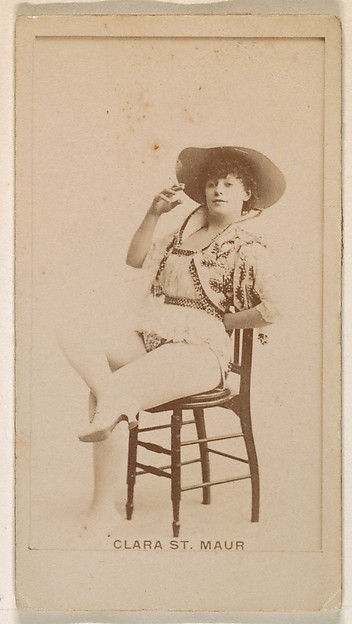 Kinney Brothers Tobacco Company, Clara St. Maur, from the Actresses series (N245) issued by Kinney Brothers to promote Sweet Caporal Cigarettes