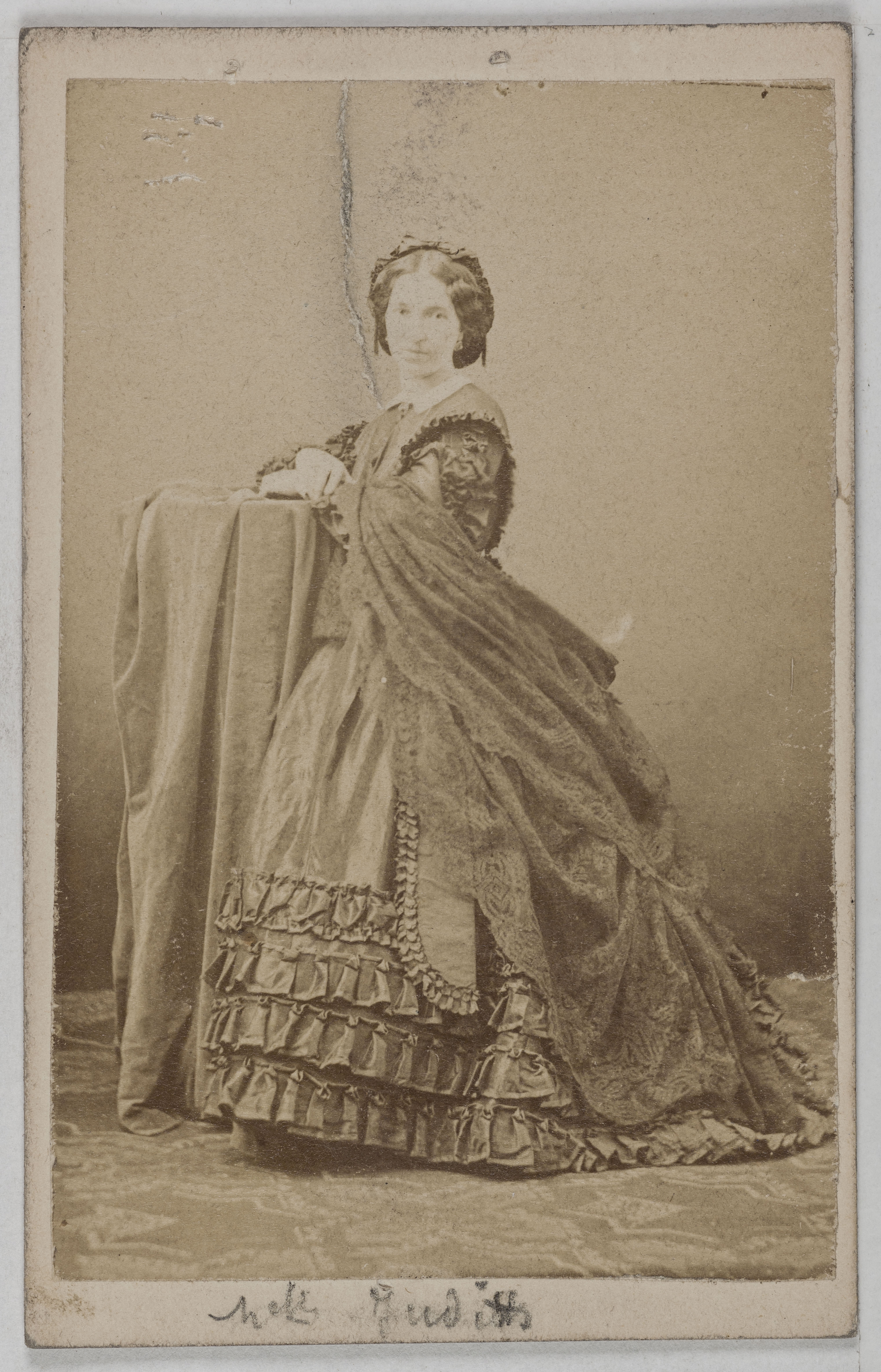 Anonyme, Portrait de Judith (Julie Bernat, dite) (1827-1912), (actrice à la Comédie française en 1867, cousine de Rachel)