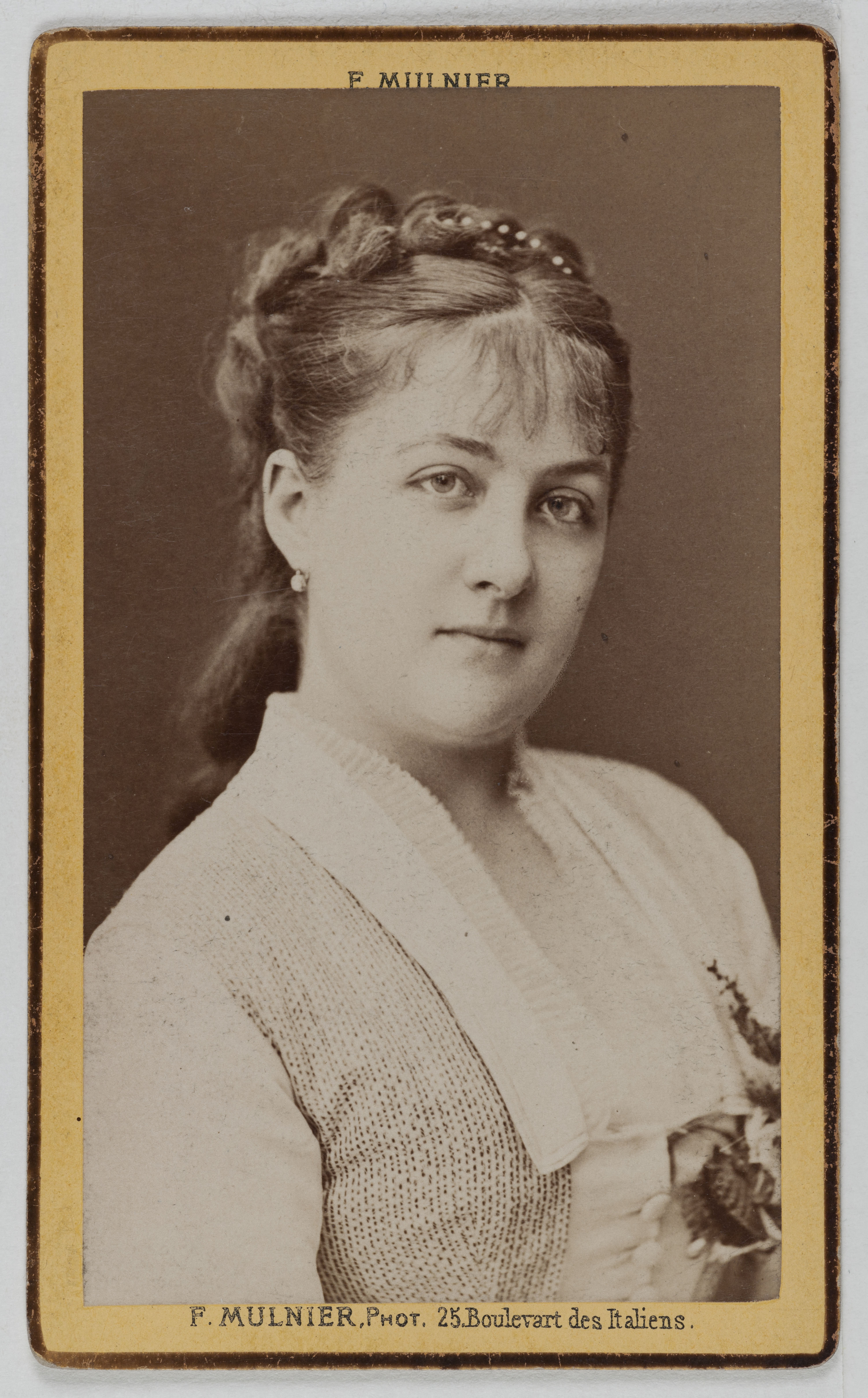 Ferdinand Mulnier, Portrait de Lesage, (actrice)