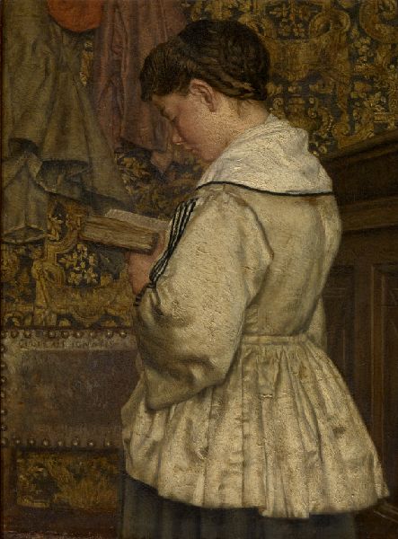 Henri De Braekeleer, Woman Reading