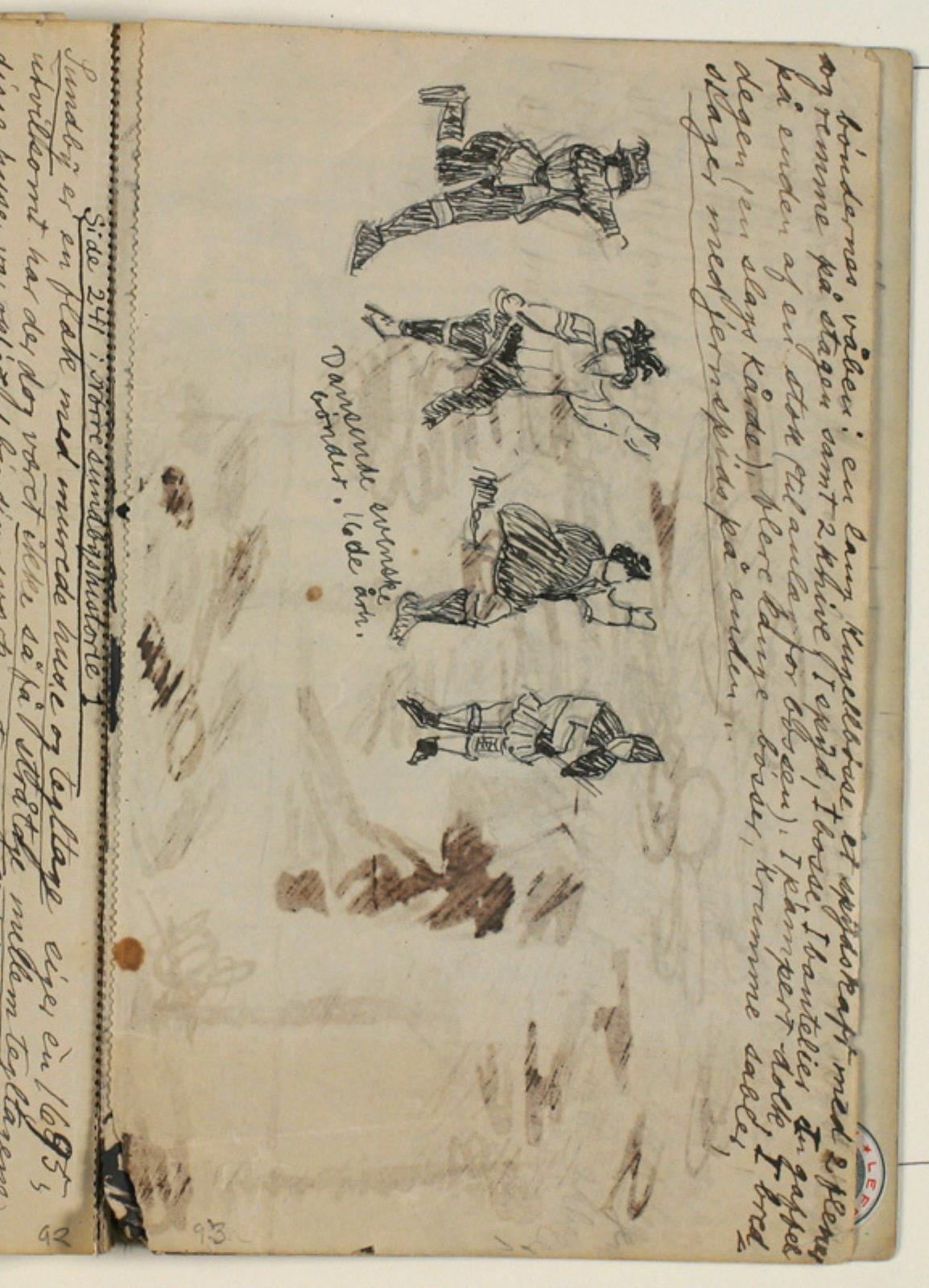 Niels Larsen Stevns, Figurskitser, notater