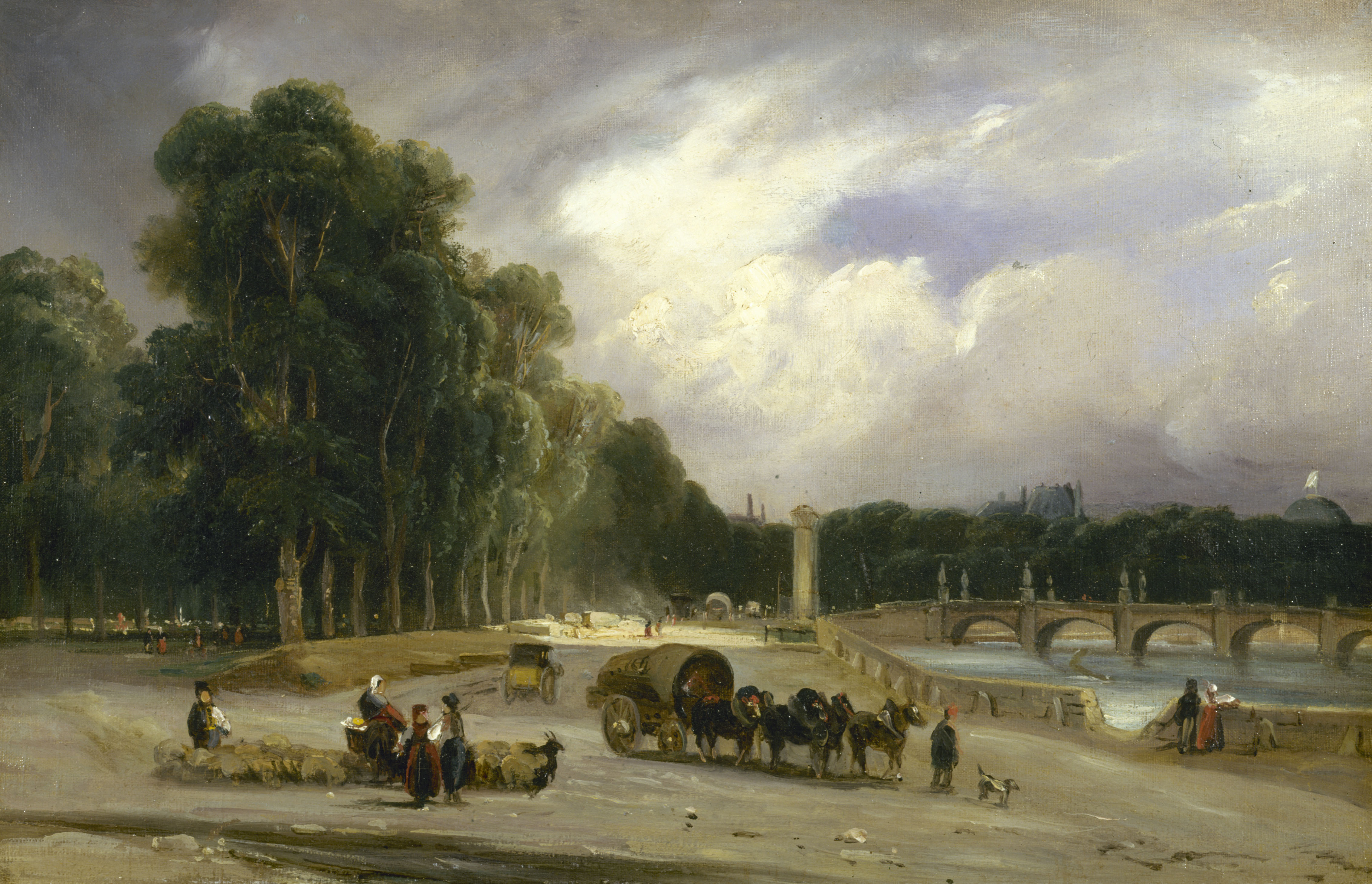 Théodore Gudin, Le Cours-la-Reine, vers 1828