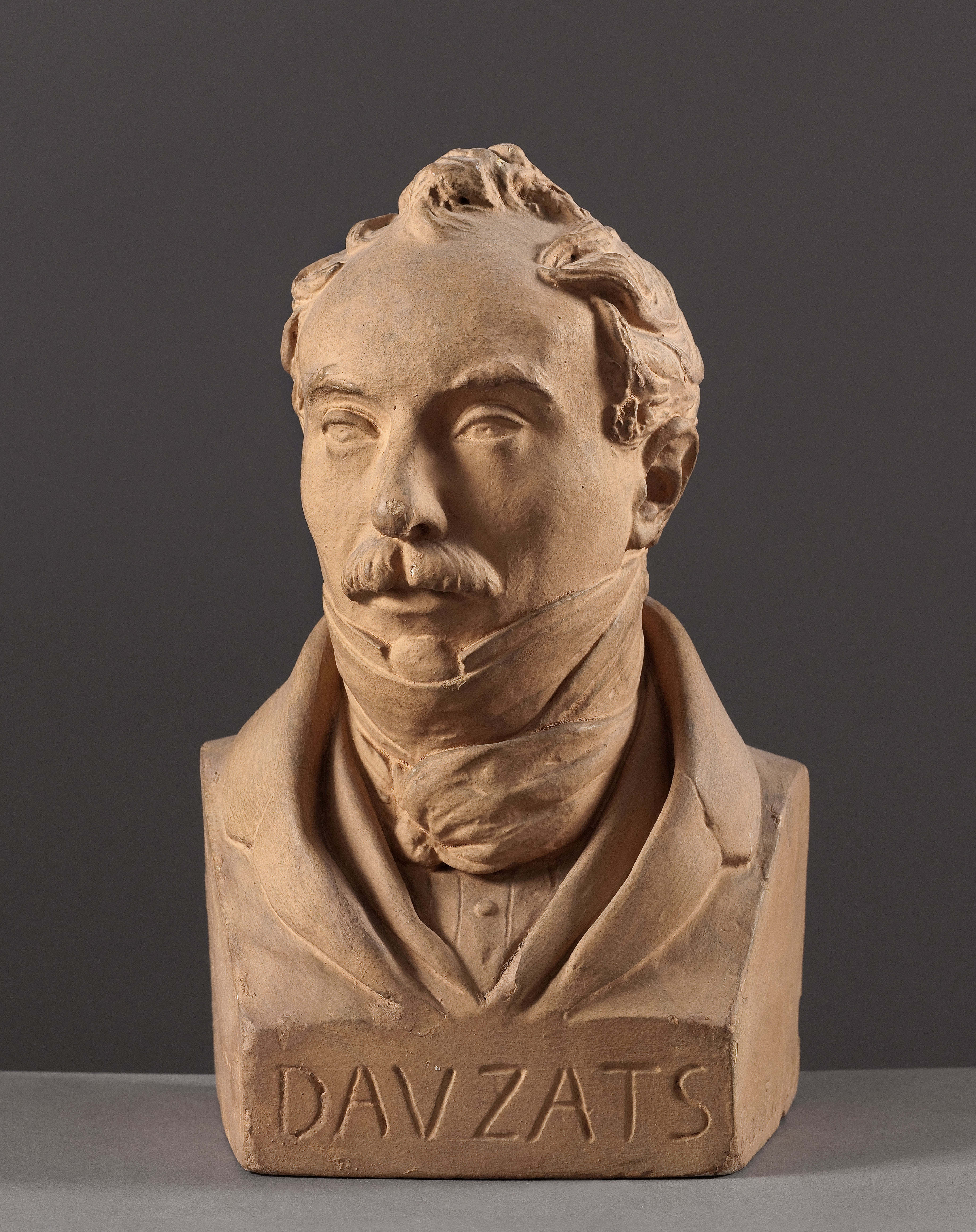 Jean Pierre Dantan, Portrait sérieux d'Adrien Dauzats (1804-1868), peintre