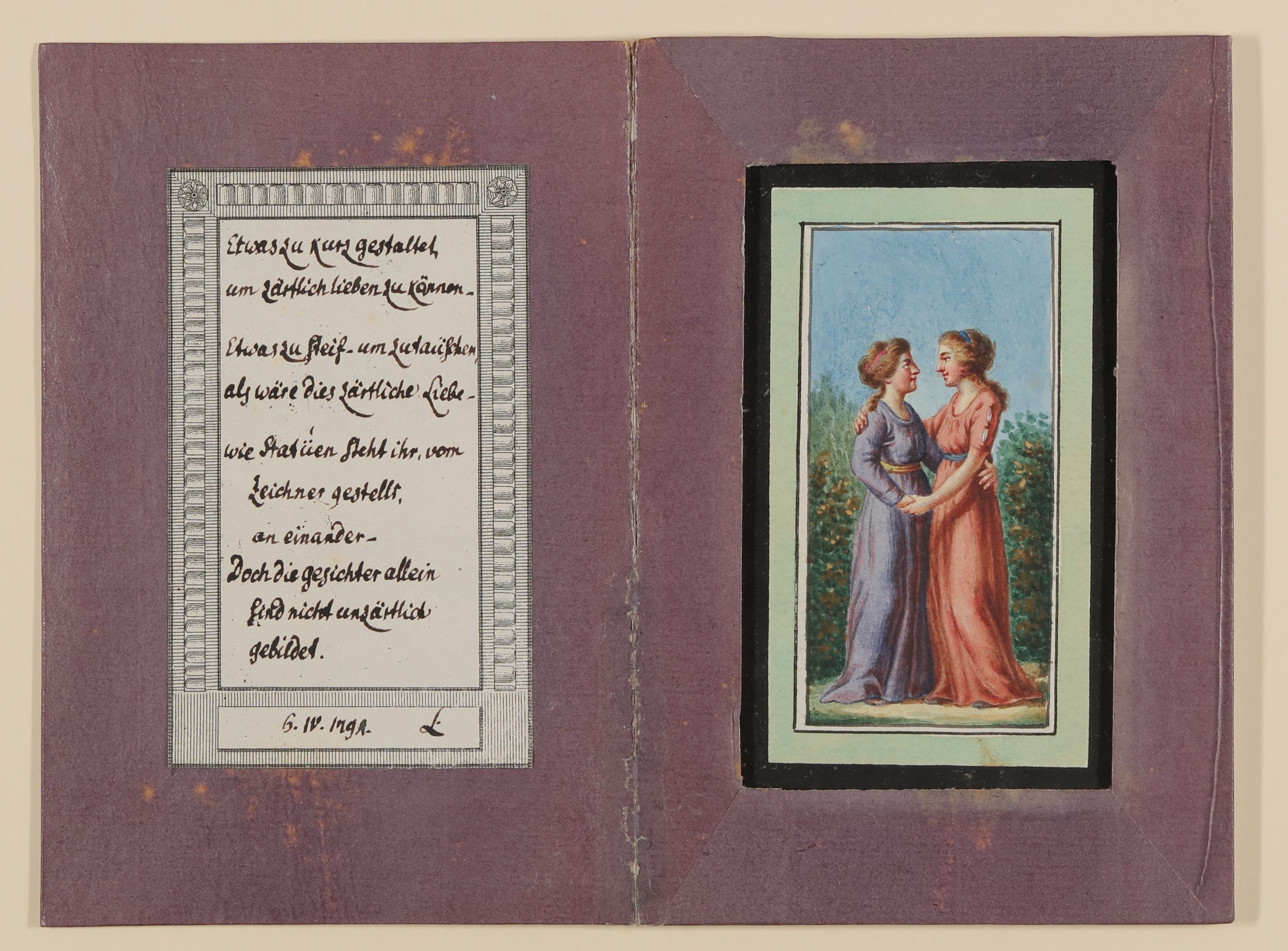 Daniel Nikolaus Chodowiecki, Zwey Frauenzimer [Teil der Kassette "CHODOWIECKI, FRAUEN, Bd. 3"]