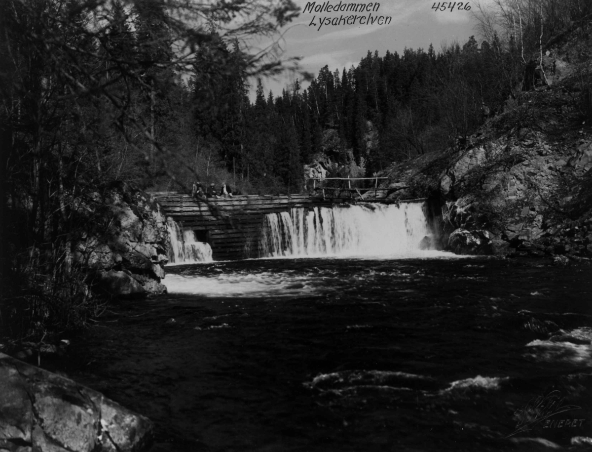 Anders Beer Wilse, Lysakerelven, Molledammen.