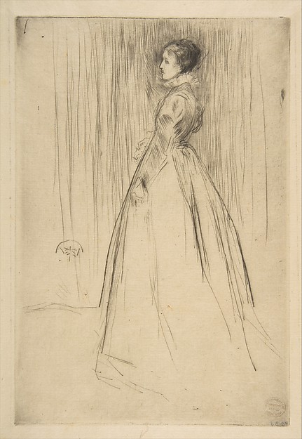 James McNeill Whistler, The Velvet Dress (Mrs. Leyland)