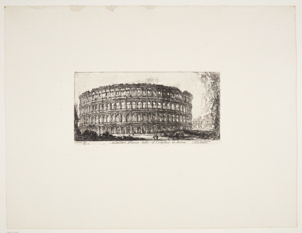 Giovanni Battista Piranesi, Flavians amfiteater, kaldet Colosseum, i Rom