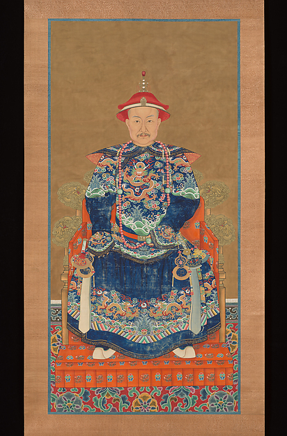 Unidentified artist, Portrait of Qianlong Emperor as a Mature Man