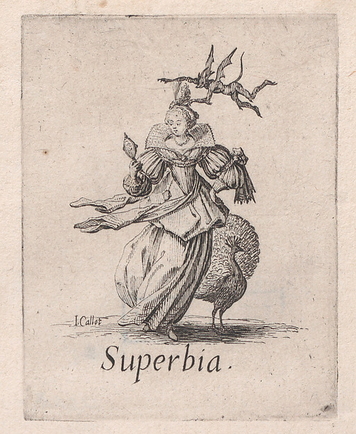 Jacques Callot, L'Orgueil (Pride), from "Les Péchées Capitaux" (The Deadly Sins)