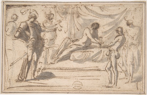 Anonymous, Italian, 16th century, Page Presenting Wine