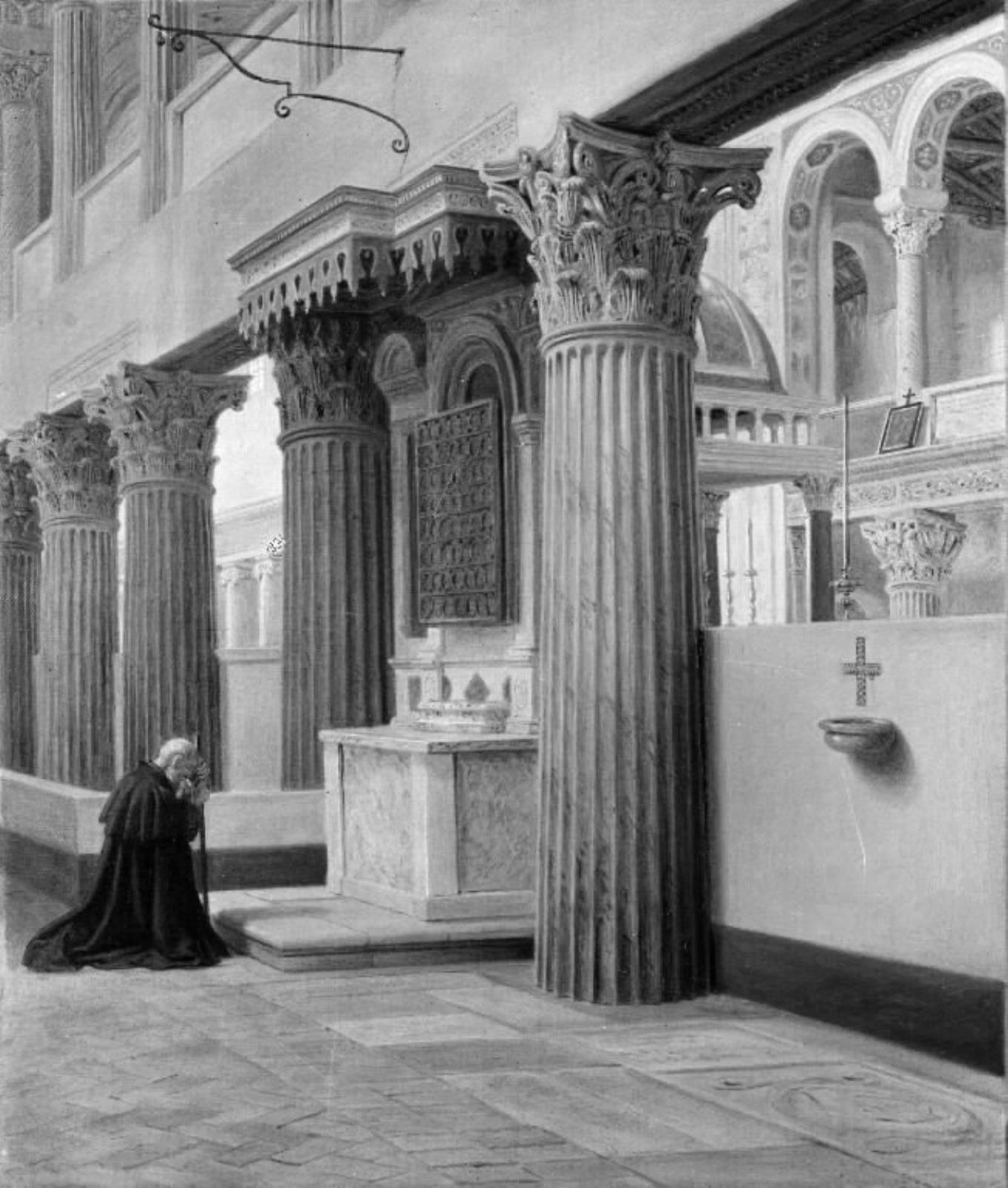 Constantin Hansen, Parti af det indre af S. Lorenzo fuori le mura