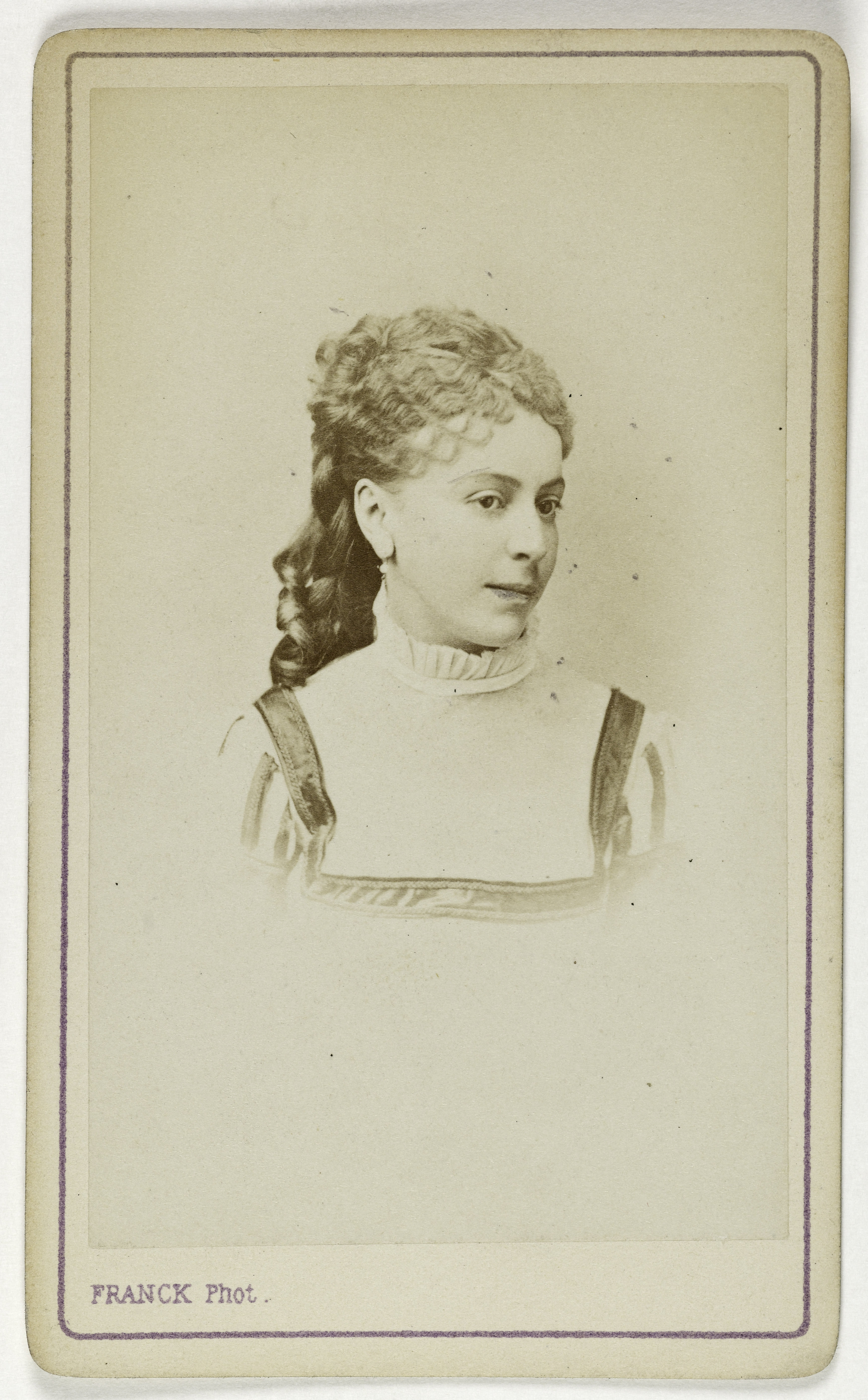 Franck, Portrait de Gérard Laurence, (actrice)
