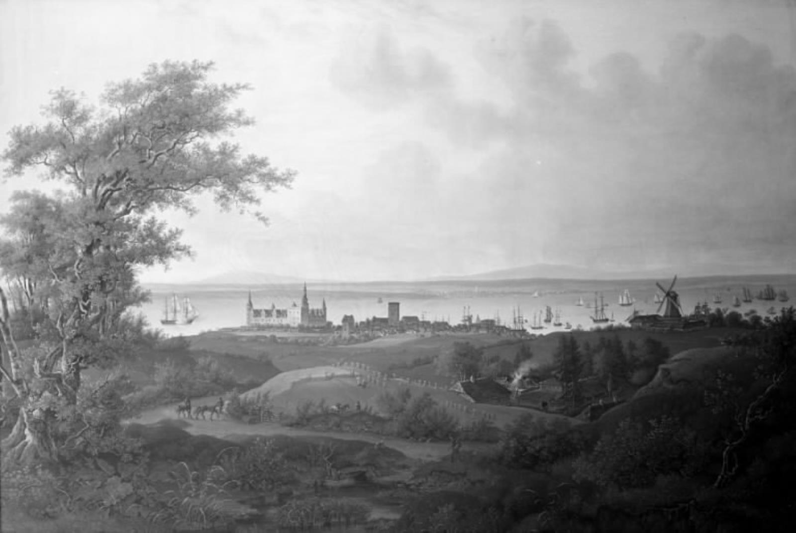 J.P. Møller, Udsigt over Kronborg, Helsingør og Sundet