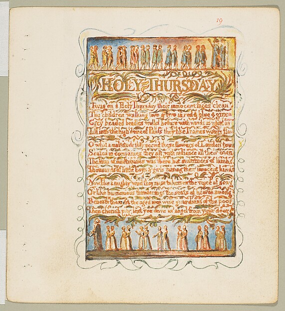 William Blake, Songs of Innocence: Holy Thursday