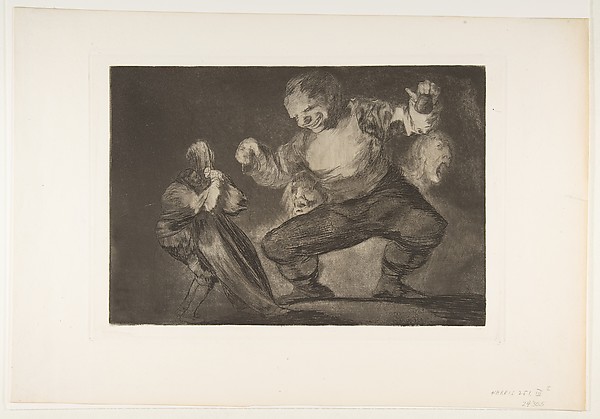 Goya (Francisco de Goya y Lucientes), Dancing Giant, from "The Disparates" (Follies / Irrationalities)