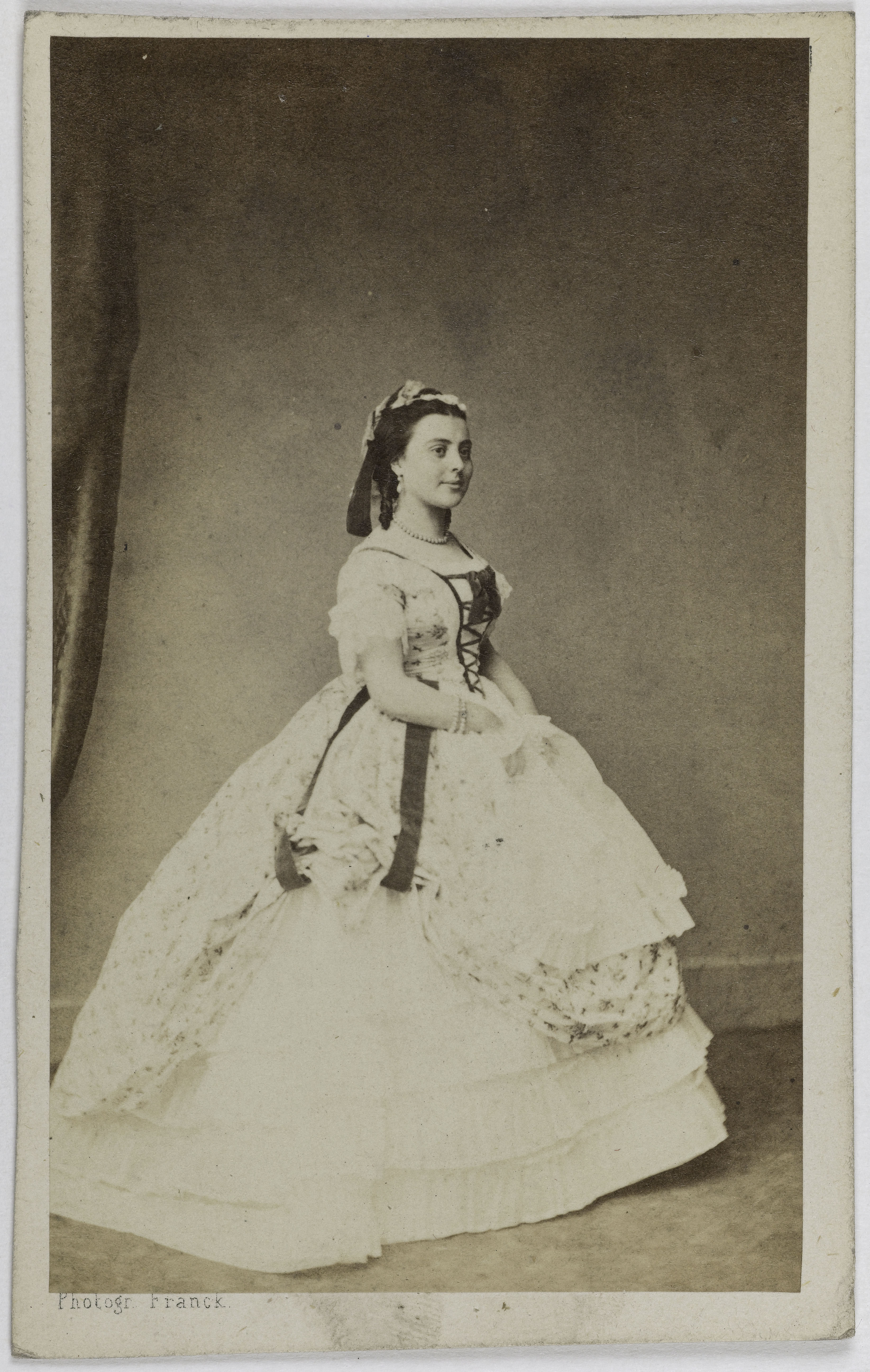 Franck, Portrait de Ponsin Adélaïde Zélia, (épouse de H. Provost), (1843-1885), (actrice)