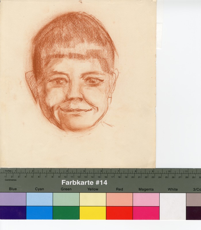 Erna (autor) Kreischmann, Drawing. Portrait of a child