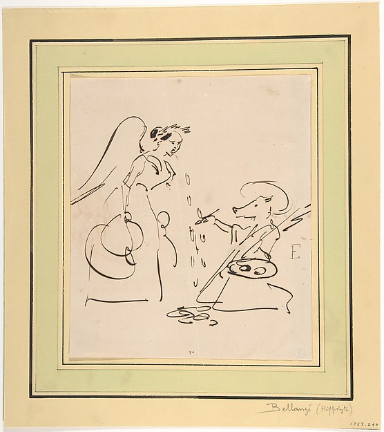 Hippolyte Bellangé, Caricature of the Art of Painting