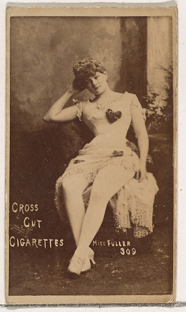W. Duke, Sons & Co., Card Number 309, Miss Fuller, from the Actors and Actresses series (N145-1) issued by Duke Sons & Co. to promote Cross Cut Cigarettes