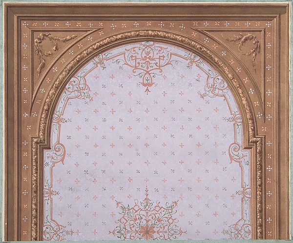 Jules-Edmond-Charles Lachaise, Design for Ceiling, Hôtel Cottier