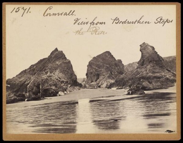 Francis Frith, Cornwall.  View from Bodruthen Steps