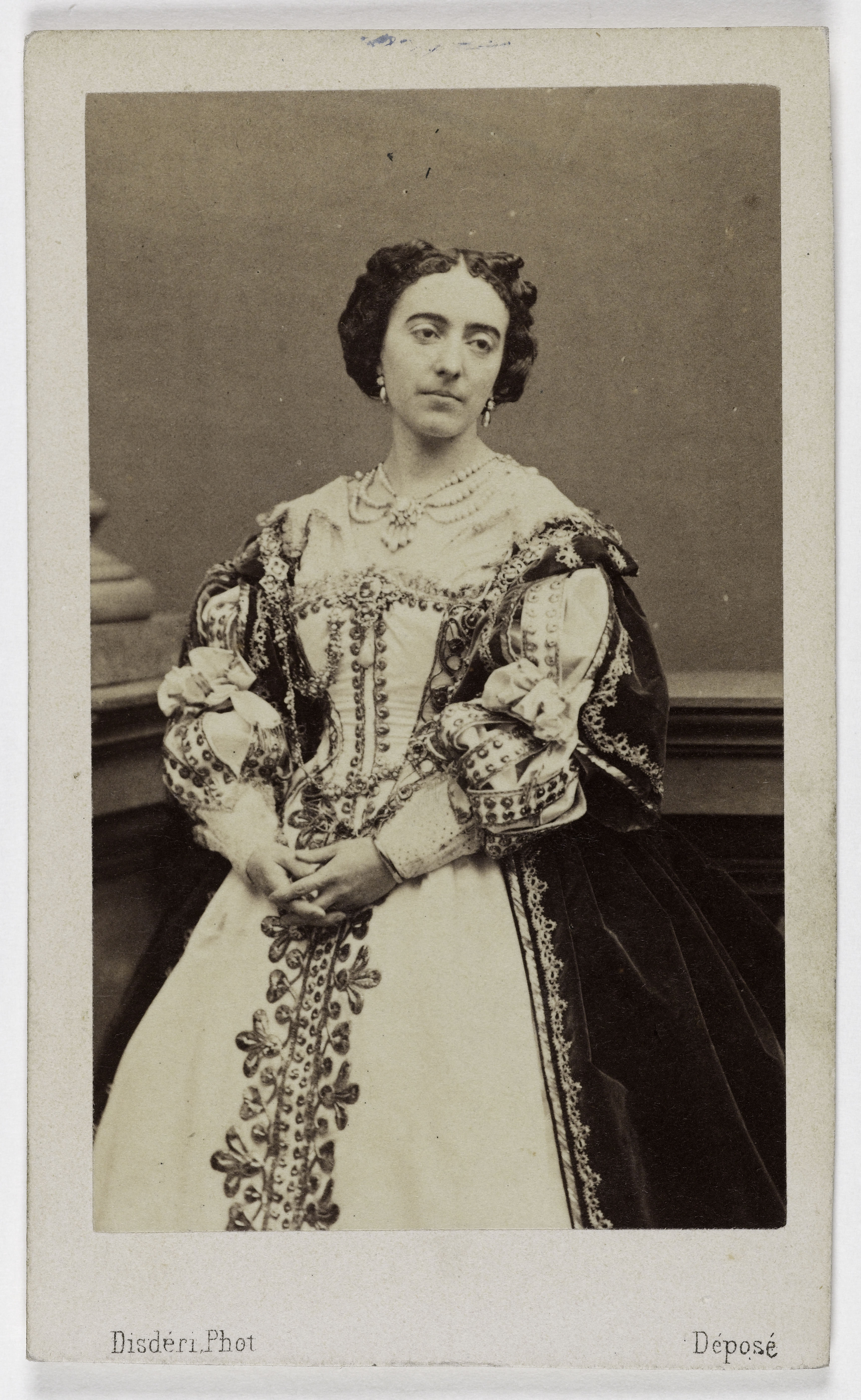 André-Adolphe-Eugène Disdéri, Portrait de Caroline Duprez (épouse Vandenheuvel), (1832-1875), (chanteuse lyrique)