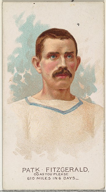 Allen & Ginter, Patrick Fitzgerald, Pedestrian-Go As You Please, from World's Champions, Series 2 (N29) for Allen & Ginter Cigarettes